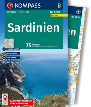 Wanderführer 5770 Wandelgids Sardinien Sardinië - Kompass