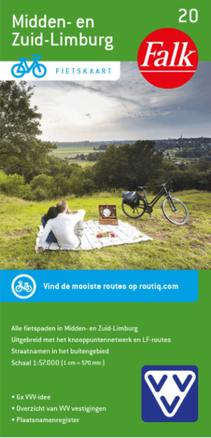 Falk VVV Fietskaart 20 Limburg Midden & Zuid - Falkplan