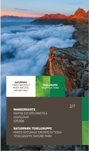 Wandelkaart 2/7 Gruppo di Tessa Parco Naturale - Tabacco