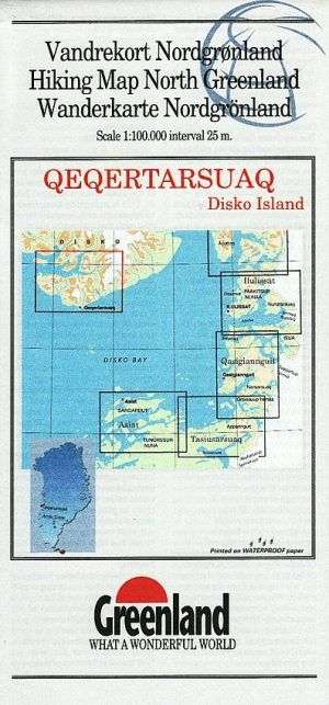 Hiking Map 15 North Greenland,Qegertarsuaq & Disko Island