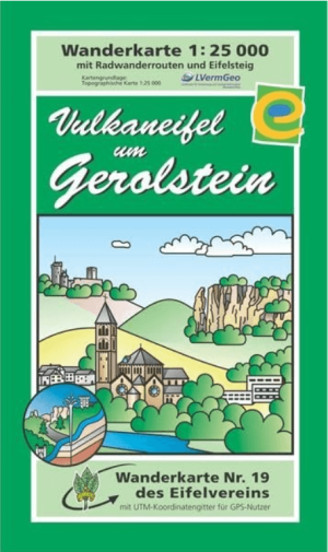 Wandelkaart 19 Vulkaneifel um Gerolstein - Eifelverein