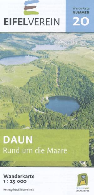 Wandelkaart 20 Daun, Rund um die Maare - Eifelverein