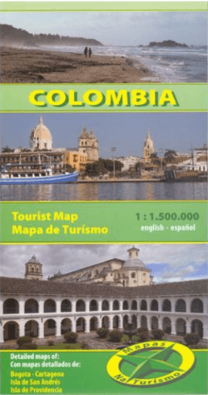 Landkaart Wegenkaart Colombië Colombia - Mapas Naturismo