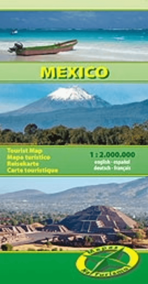 Landkaart Wegenkaart Mexico - Mapas Naturismo