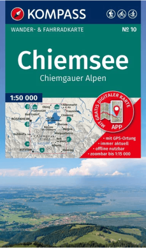 Wandelkaart 10 Chiemsee & Chiemgauer Alpen - Kompass