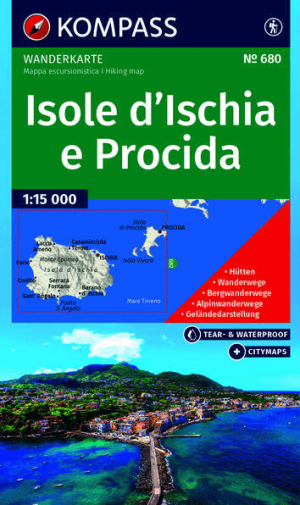 Wandelkaart 680 Isole d'Ischia e Procida Golf van Napels- Kompass