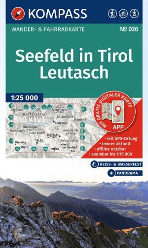 Wandelkaart 026 Seefeld in Tirol & Leutasch - Kompass