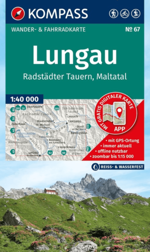 Wandelkaart 67 Lungau, Radstädter Tauern & Maltatal - Kompass