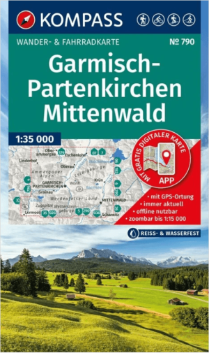 Wandelkaart 790 Garmisch-Partenkirchen & Mittenwald - Kompass