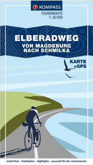 Fietskaart 7001 Elberadweg 1, Magdeburg > Schmilka - Kompass