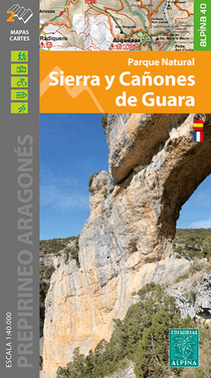 Wandelkaart Sierra y Canones de Guara PN - Editorial Alpina