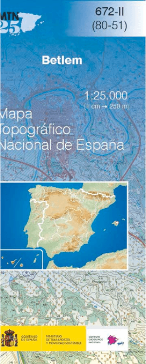 Wandelkaart 0672.2 Betlem, Mallorca, Balearen Spanje