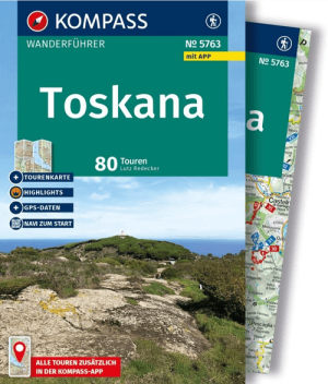 Wandelgids 5763 Toskana Italië - Kompass