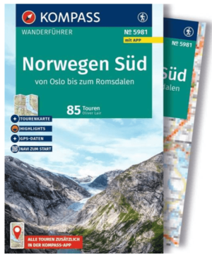 Wandelgids 5981 Norwegen Süd, Oslo & Romsdalen - Kompass