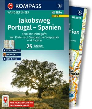 Bedevaartgids 5894 Jacobsweg Portugal-Spanje - Kompass