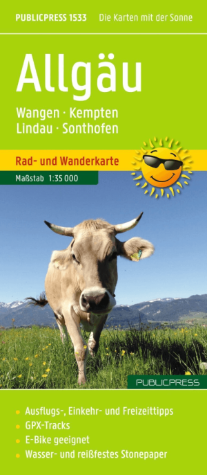 Wandelkaart & Fietskaart Allgäu - Publipress