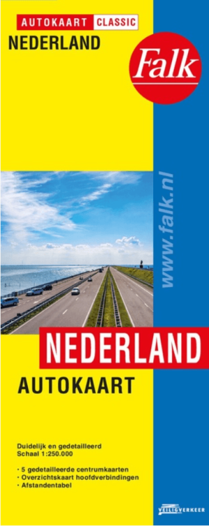 Landkaart Wegenkaart Autokaart Nederland - Falkplan 
