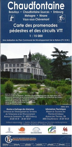 Wandelkaart Chaudfontaine luik - NGI