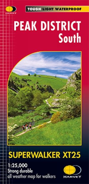 Wandelkaart XT25 Peak District Zuid - Harvey maps
