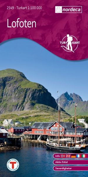 Wandelkaart 2549 Lofoten Nordland - Nordeca