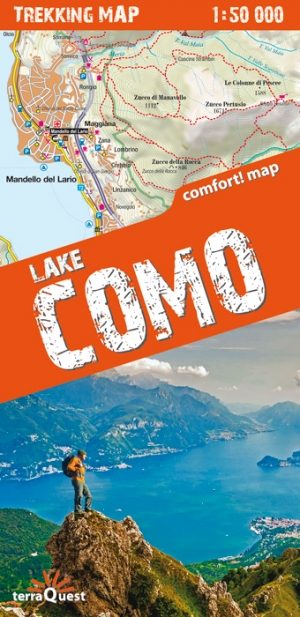 Wandelkaart Comomeer Italië - TerraQuest