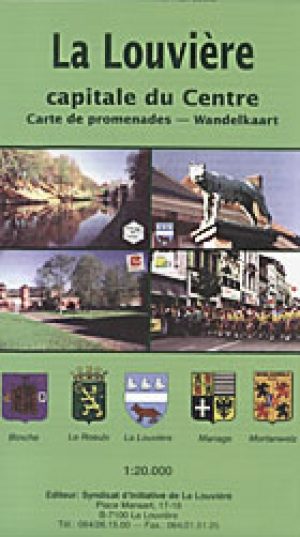Wandelkaart La Louvière Henegouwen - NGI
