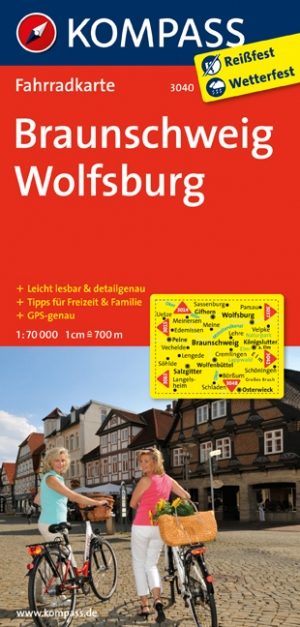 Fietskaart 3040 Braunschweig & Wolfsburg - kompass