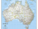 Plano Politieke Wandkaart Australië 77 x 69 cm - Nat Geo