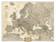Politiek & Antieke Wandkaart Europa GROOT 116 x 90 cm - Nat Geo
