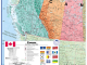 Plano Politieke Wandkaart Canada 120 x 100 - Lovell Johns