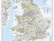 Plano Wandkaart Engeland & Wales 76 x 92 cm - Nat Geo