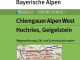 Wandelkaart BY17 Chiemgauer Alpen West, Hochries & Geigelstein