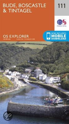 Wandelkaart 111 Bude- Boscastle & Tintagel- Devon - OSI