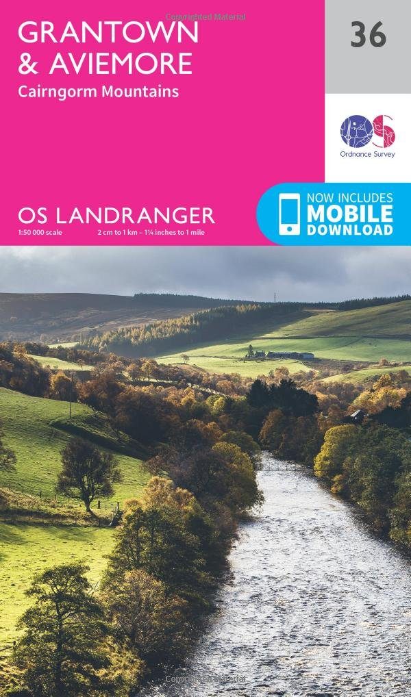 Wandelkaart 36 Grantown & Aviemore - Cairngorms - OSI