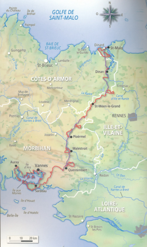 Bretagne à vélo- St Malo au Golfe du Morbihan - Ed. Ouest-France
