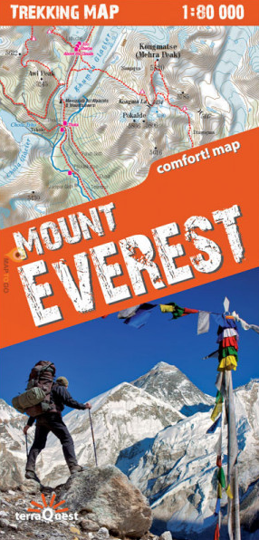 Wandelkaart - Mount Everest - Terraquest