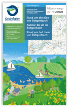 Wandelkaart Rondom het meer van Butgenbach - NGI