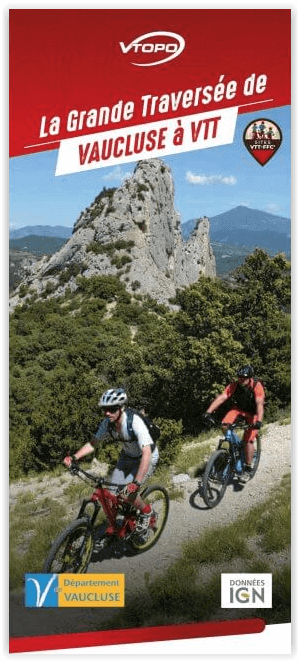 MTB kaart - Grande traversée de Vaucluse itinérance - Vtopo