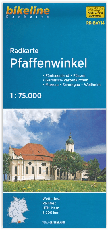 Fietskaart Pfaffenwinkel - Estenbauer