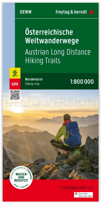 Wandelkaart OEWW Oostenrijk lange-afstand wandelingen - F&B