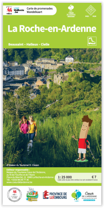 Wandelkaart La Roche-en-Ardenne - NGI