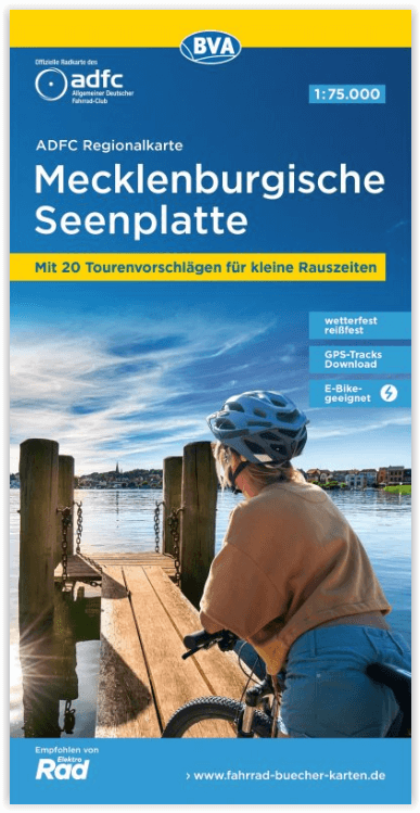 Fietskaart ADFC Regionalkarte Mecklenburgische Seenplatte - ADFC
