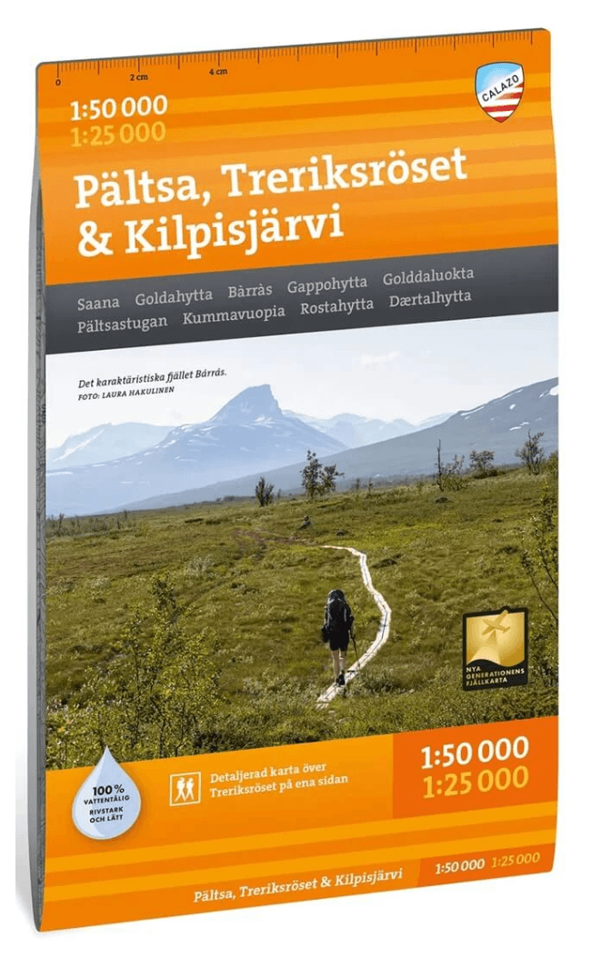 Wandelkaart 140 Pältsa Treriksröset Kilpisjärvi - Calazo Förlag