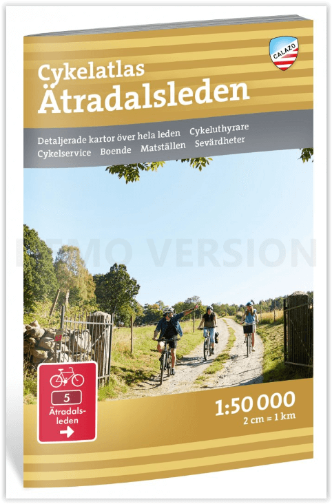 Fietsgids Cykelatlas 005 Ätradalsleden - Calazo