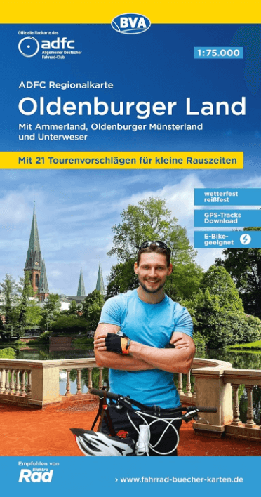Fietskaart ADFC Regionalkarte Oldenburger Land - ADFC