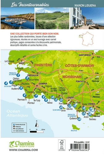 Wandelgids Bretagne Sud & Le Littoral à pied - Chamina