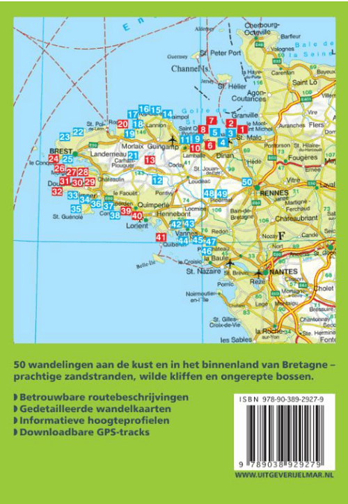 Wandelgids Bretagne - 50 wandelingen - Elmar Uitgeverij