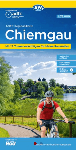 Fietskaart ADFC Regionalkarte Chiemgau Oberbayern - ADFC