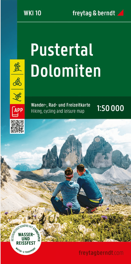 Wandelkaart 10 Pustertal Dolomiten - Freytag & Berndt