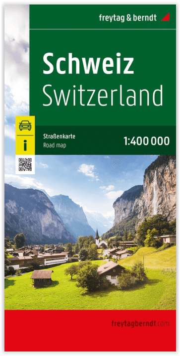 Landkaart Wegenkaart Zwitserland - Freytag & Benrdt